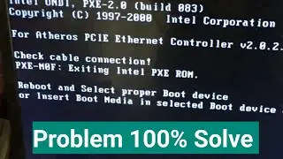 reboot and select proper boot device problem / how to fix check cable connection