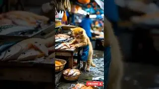 Surfboard 🏄     #youtubeshorts #cat #surfing #beach #summer #youtubeshorts #cat #animals #funny #ai