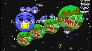BRUTAL KILLING TEAMS IN AGARIO    DESTROYING TEAMS    AGAR IO 1