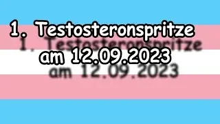TransManGermanLive - bekam am 12.09.2023 seine Erste Testosteron Spritze - #Transweg #Transmann