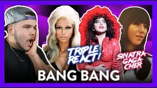 Triple React First Time! BANG BANG (Sinatra, Cher & Gaga) NO WAY! | Dereck Reacts