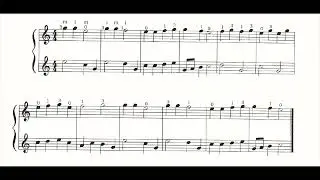 Frederick Noad, First Book for Guitar, Exercise 3 Practice Parts, 135  BPM