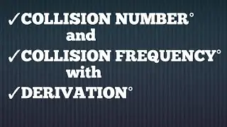 Collision number | Collision frequency with derivation