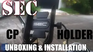 SEC motorcycle phone holder installation