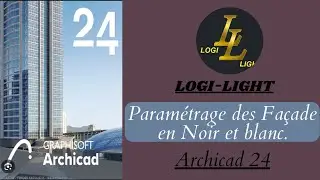 Paramétrage des façades noir et blanc  sur ARCHICAD 24