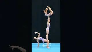 WOW...amazing balance from this girls  #acrobatic #gymnastics #circus