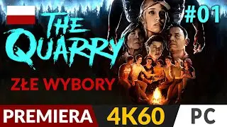 The Quarry PL ⛺️ #1 [ZŁE WYBORY] ⚰️ Ja chcę jeszcze raz, tylko inaczej! | Gameplay po polsku 4K