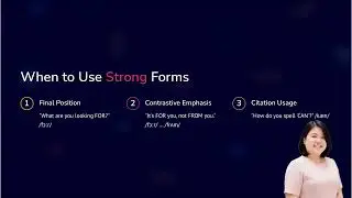 PATTERNS AND PRINCIPLES OF STRONG & WEAK FORMS