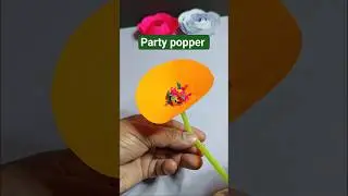 how to make party popper| origami party popper| diy popper #shorts #origami #diy.