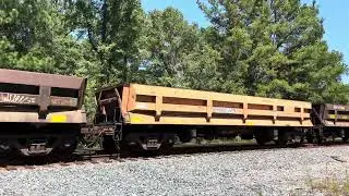 CSX 7303 Leads CSX W094-06 SB Rock Ballast Train Thru Mars Bluff SC