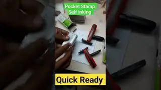 Self inking Pocket Stamp Quick Ready | #stamps #viral #trending #shorts