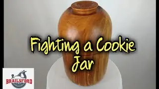 woodturning a cookie jar