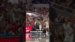 🔥 Caitlin Clark for 3 | Indiana Fever WNBA women's basketball #shorts #short #basketball #wnba