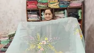 June 19, 2021 #organza #crepe #painted #different #specialgottapatti #handwork #suits