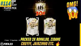 OMG! PACKED 2x MID RONALDO, ZIDANE, CRUYFF - OPENING 30x MID ICON PLAYER PICKS | FIFA 23 &bull; RTG #114🤩