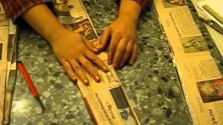 ▬► How to twist the tube's from newspapers. Promo.
