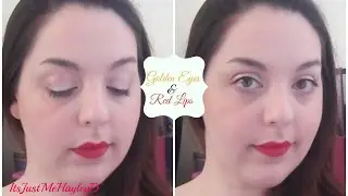 Makeup Tutorial ft Modelsown Nude Palette ~ Golden Eyes & Red Lips | ItsJustMeHayleyD
