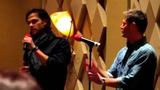 Supernatural, Lunch Panel, 2013 with Jensen and Jared Full length!