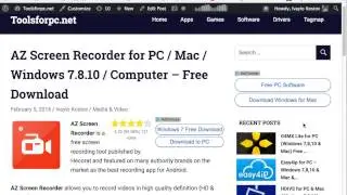 AZ Screen Recorder for PC / Windows / Mac - Free Download