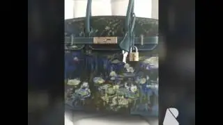 ARTBURO Personalization. HERM&Egrave;S Birkin handpainted. Exceptional HERM&Egrave;S - Claude Monet