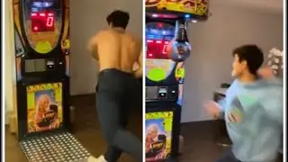 Dolan twins and Jeff Wittek destroys the punching machine