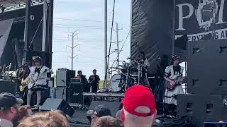 Band-Maid sound checking at Pointfest in St Louis on 5-27-2023!  It was like a bonus song!