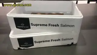 EPS foam box customized logo | Supreme flesh salmon