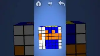 Heart Shape in 7x7 Rubik's Cube #Shorts #trend #Popular #Cube #Heart