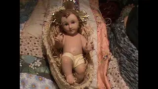 Cuna pesebre Niño Jesús, yute crochet, ganchillo