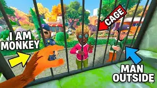 I become a monkey in this game | Living as a monkey in a zoo | Ndroid-Games 
