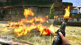GTA 5 - Fire Bottle vs NPC's Ragdolls | Euphoria Physics Ragdolls 2026