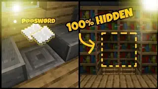 Minecraft PE : A 100% Hidden Door which requires a password [Tutorial]