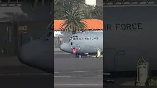 US Air Force Lockheed Martin C-130J-30 Arriving Lajes #shorts