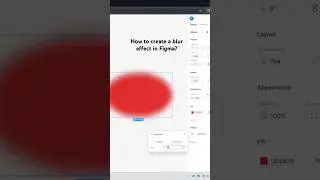 Figma blur in 60 secs || #figmatutorial #ui #ux #design #tutorial #blur