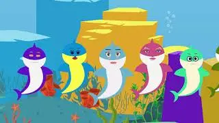 5 Little Sharks | Fun Nursery Rhyme for Kids | Animated Ocean Adventure