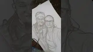 Couple Drawing Street Art Mumbai #mumbai #streetart #beautiful #handdrawn #freehand