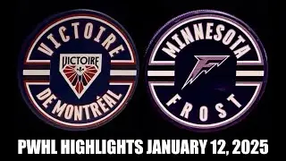 Montreal Victoire | Minnesota Frost PWHL Highlights Jan. 12/25