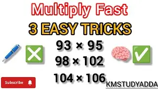 Mind-Blowing Multiplication Trick! 💥 Multiply Numbers Near 100 Instantly #maths #mathstricks #viral 