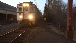 Train at Peapack on New Years 2017 NJT Gladstone Branch