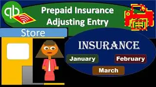 Prepaid Insurance Adjusting Entry 10.40 QuickBooks Online 2020