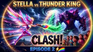 Stella vs Thunder King! ⚡🌈 Epic Cloud Fairy Battle | Hindi Kids Ep 2 #aicinema #fairytale 