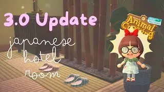 let's design a Japanese HOTEL ROOM | ACNH 3.0 UPDATE