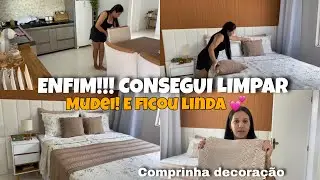 DIAS SEM LIMPAR A CASA/ MUDEI A DECORAÇÃO FICOU LINDA/LIMPEZA TOTAL/ COMPRINHA PRA CASA 🏠 