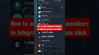 how to add unlimited members in telegram group in one click|| free members  telegram me kaise#shorts