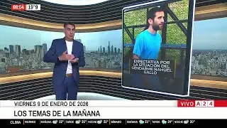 📰 LOS 3 TEMAS DEL DÍA 9/1: ARGENTINA PAGA VENCIMIENTO + EXPECTATIVAS POR LIBERACIÓN DE NAHUEL GALLO