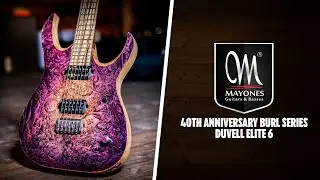 Peach Picks | Mayones 40th Anniversary Burl Series Duvell Elite 6 Custom Colour