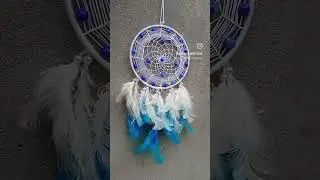 Wall hanging Dreamcatcher 💓 #art #handmadedreamcatcher #handmade #diydreamcatcher #craft #homedecor