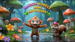 Magical Forest Rain Adventure |Cute Baby Monkey, Squirrel & Hedgehog Song for Kids| Tai To Adventure