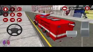 Game Truck Pemadam Panjang Padamkan Api Besar Kota - Best Truck Simulator Android Gameplay HD 2291