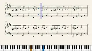 In the Hall of the Mountain King Easy Variation (Edvard Grieg) [Piano Sheet Music]